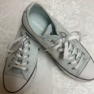 Converse Light Gray Canvas Sneakers
